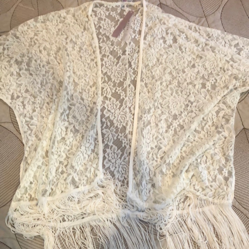 Flower Net Cardigain